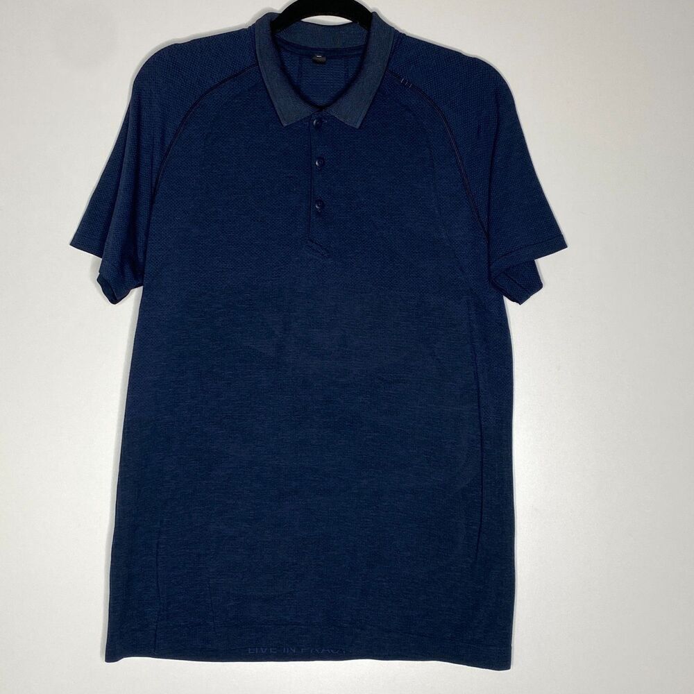 Lululemon Metal Vent Tech Polo Shirt Men's Size Medium - Picture 2 of 8